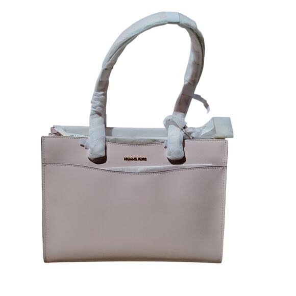 Michael Kors Large Saffiano Leather Jet Set Travel Tote Powder Blush - Picture 4 of 4